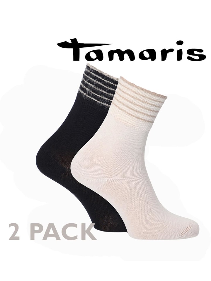 

Носки Tamaris, цвет black und sand