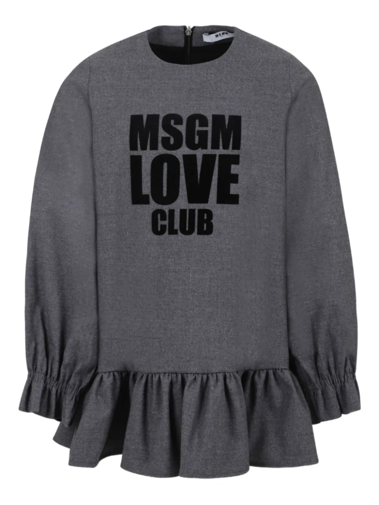 

Детское платье с логотипом MSGM Kids и оборками