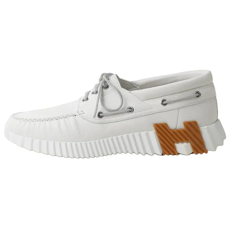 

HERMES Низкие повседневные туфли Ketch, белые, мужские
