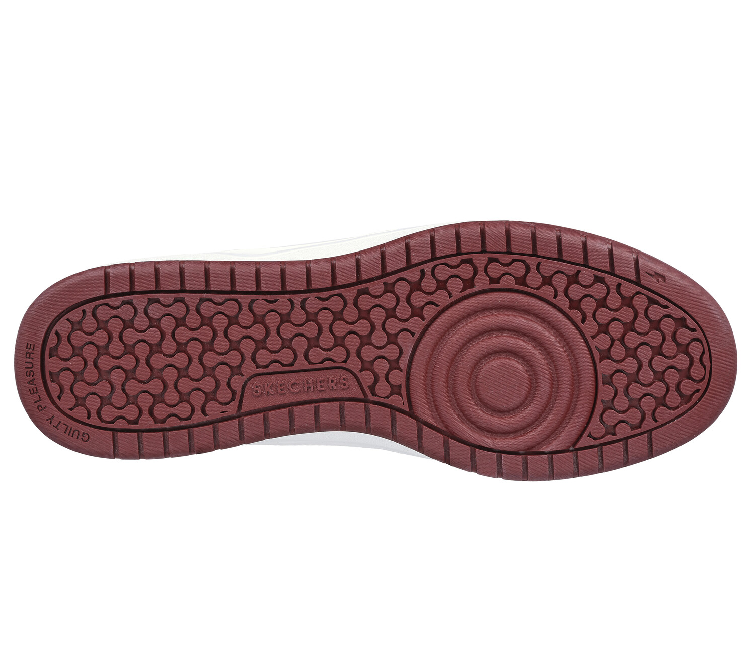 Низкие кроссовки Skechers KOOPA VOLLEY LOW LIFESTYLE, цвет Weiß/Burgunderrot — фото 3