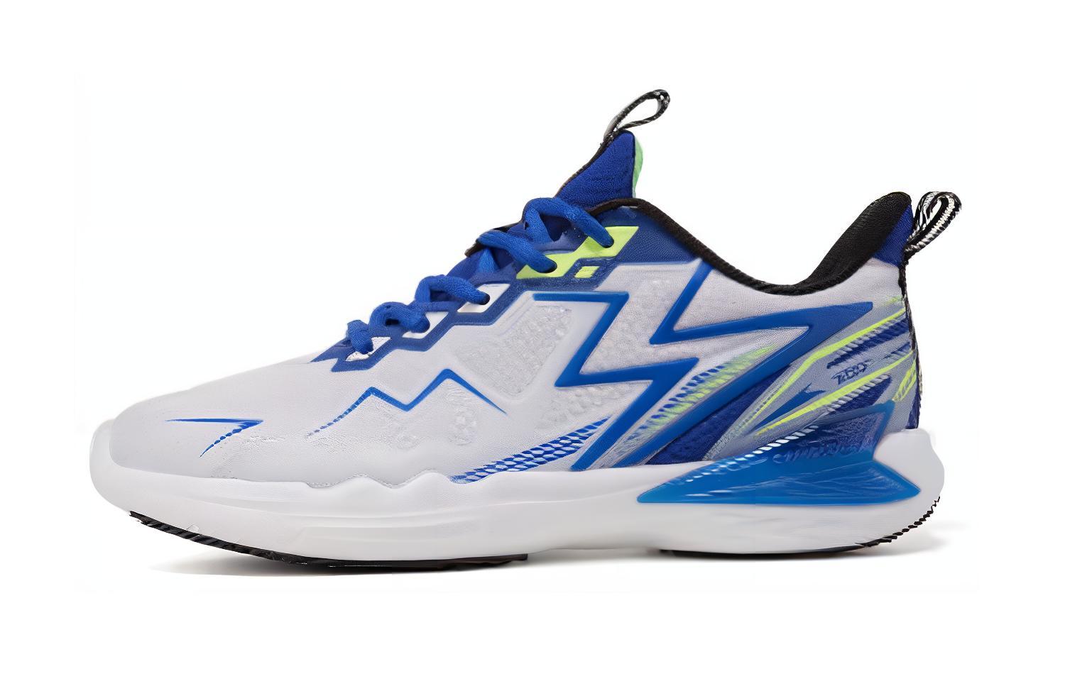 

361°KIDS Антискользящие износостойкие низкие детские беговые кроссовки White Blue