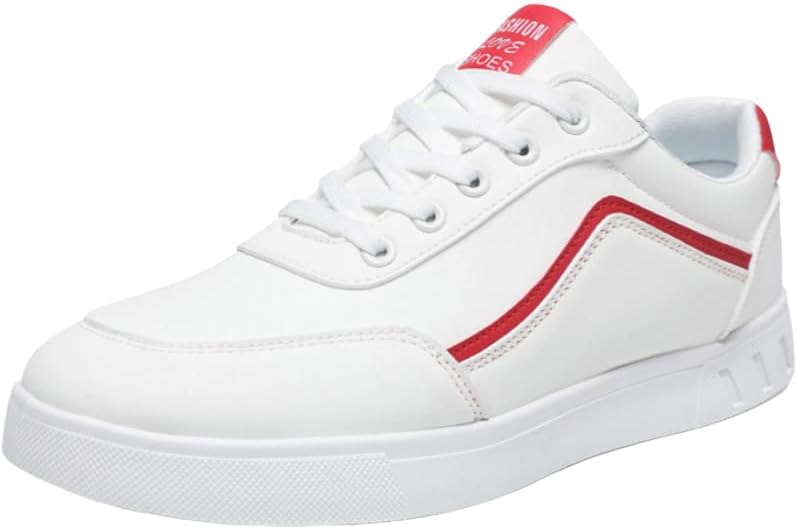 

Мужские кроссовки большого размера с мягкой подошвой белого цвета - всесезонные кеды в стиле скейт Hoalox