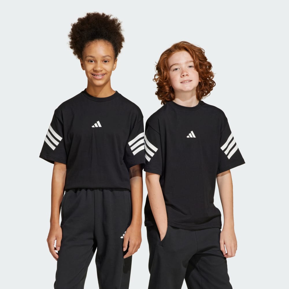 

Футболка Adidas Future Icons 3-Stripes Tee Kids, черный/белый
