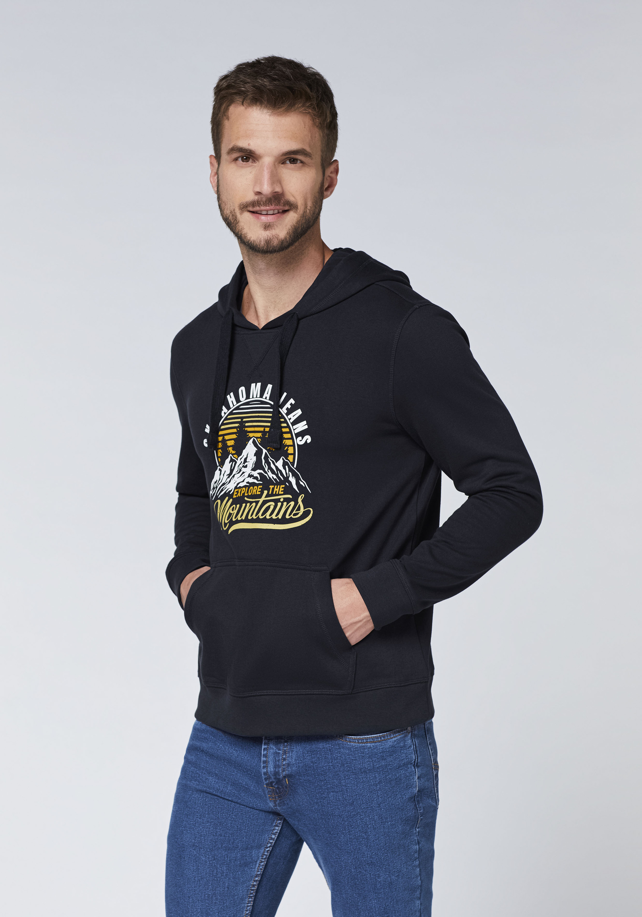 

Толстовка Oklahoma Jeans Hoodie, синий