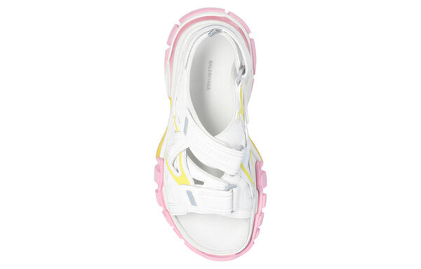 Сандалии track sandals 'yellow pink blu' Balenciaga, белый — фото 4