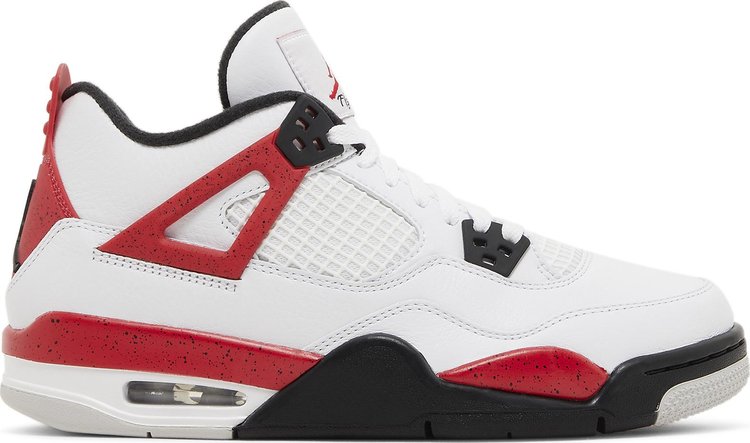 

Кроссовки Air Jordan 4 Retro GS 'Red Cement', белый