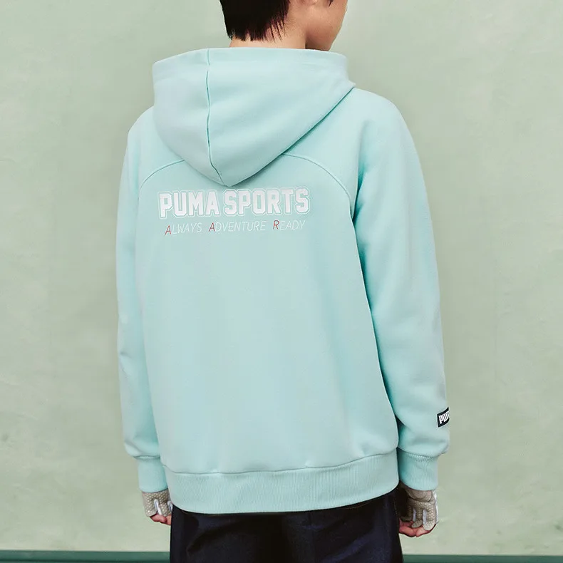 Детский худи PUMA, sage зеленый 40001 — фото 4