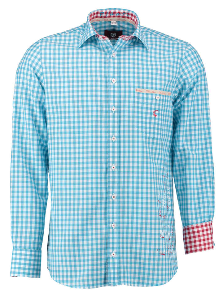 

традиционная рубашка Убегу бирюзового цвета OS-Trachten