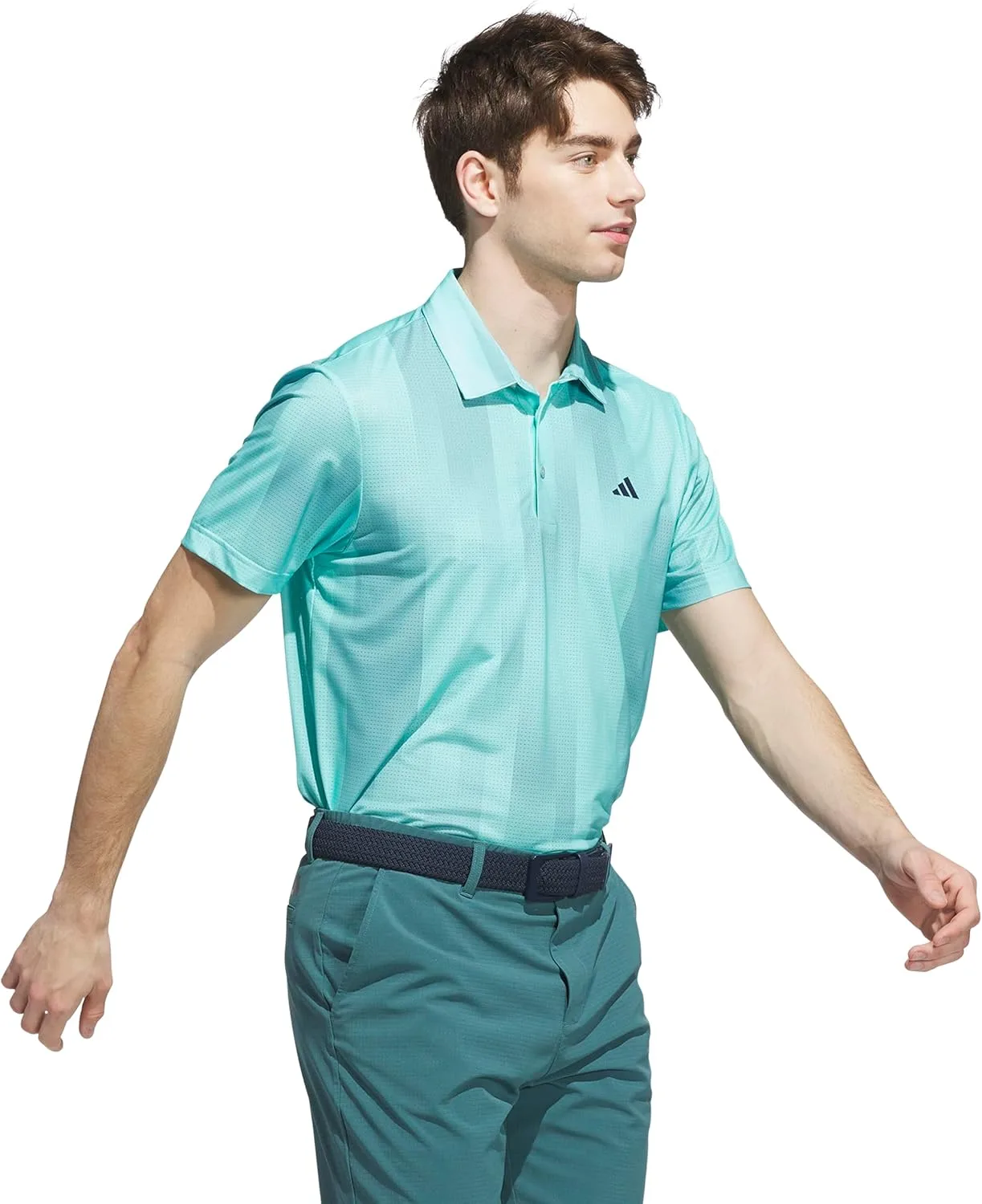 Футболка-поло adidas Men's Ultimate365 Mesh Radiant Print — фото 4