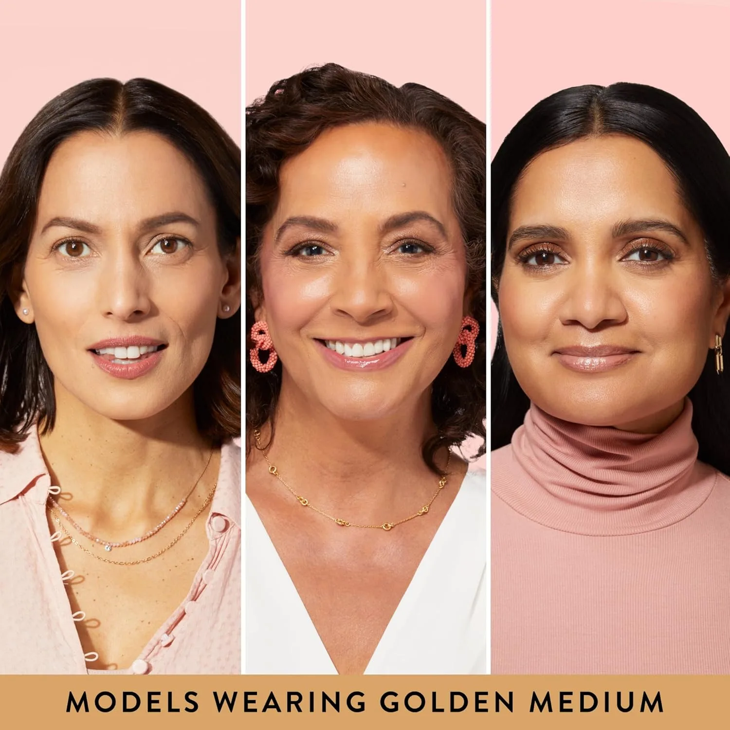 Тональная основа Laura Geller Baked Balance-N-Glow Illuminating Color Correcting Foundation - Golden Medium - выдвижная кисть-аэрограф кабуки (2 шт.), Golden — фото 2