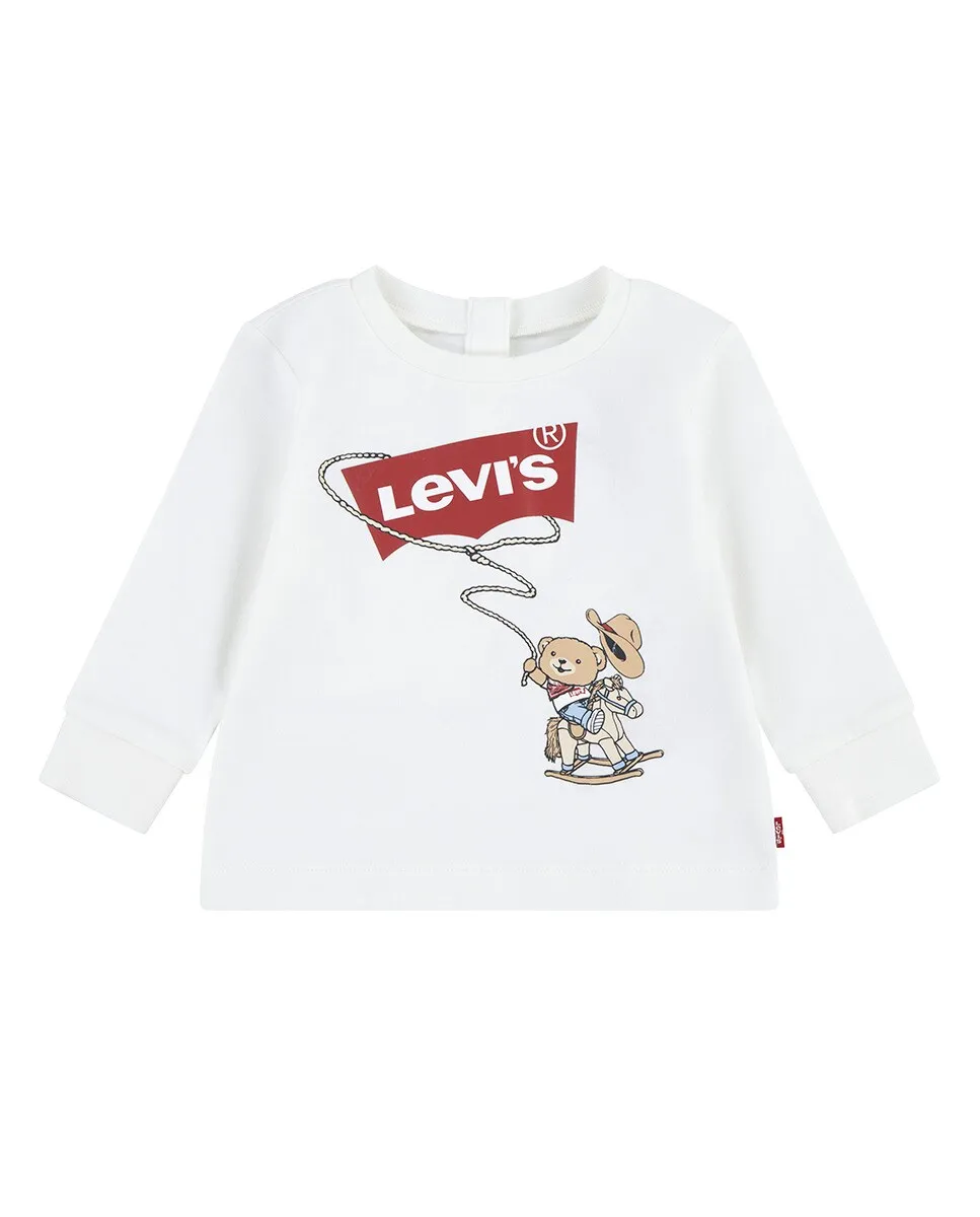 

Ковбойская футболка с длинными рукавами для маленьких мальчиков Levi's, белый