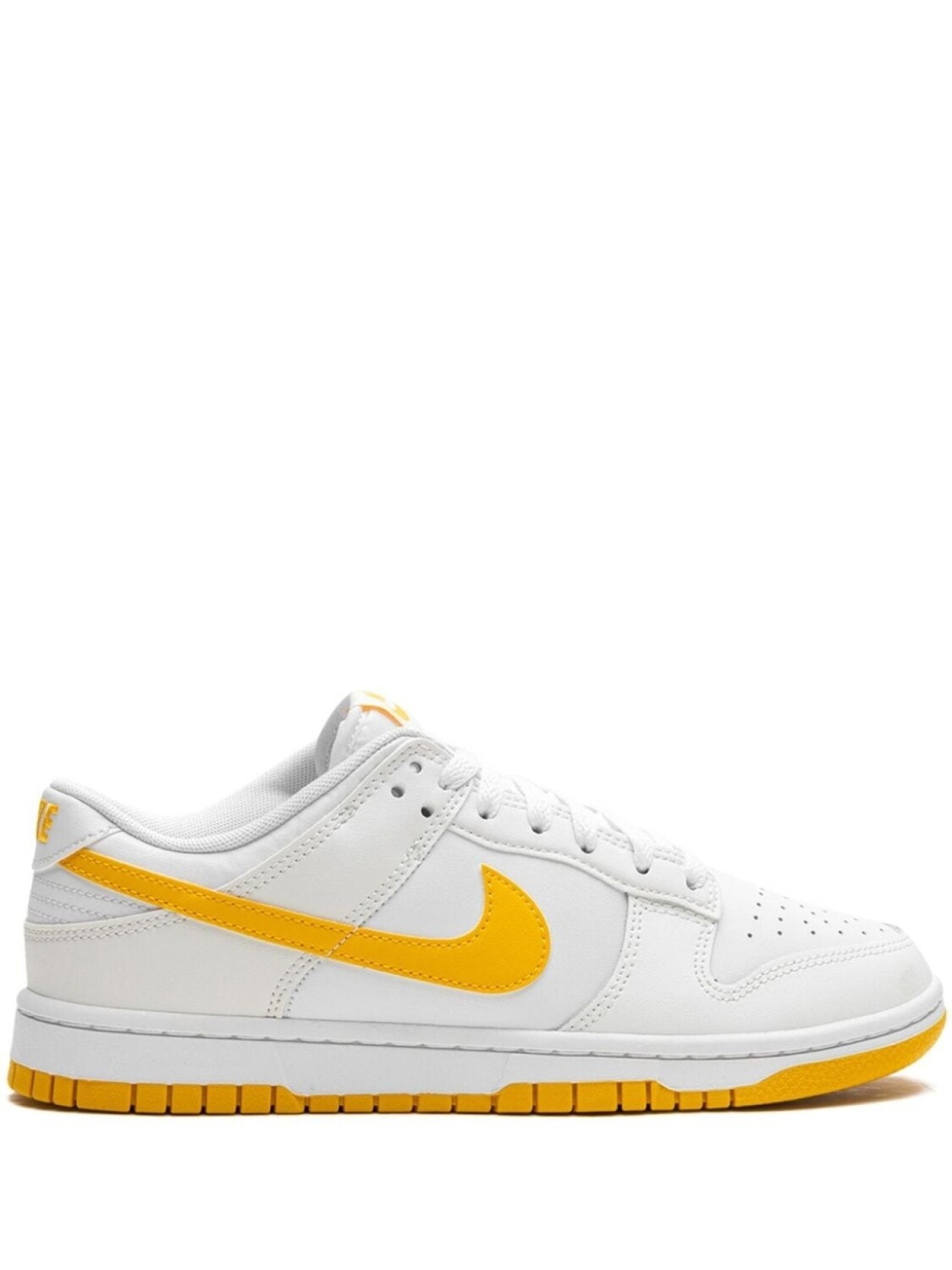 

Nike кроссовки Dunk Low Retro "Белый/Университетское золото", белый