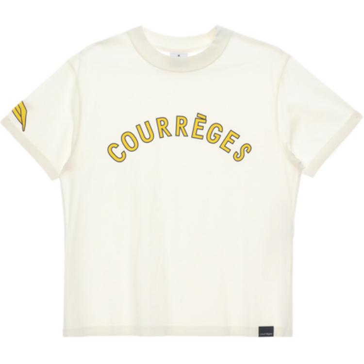 

Футболка Courrèges с коротким рукавом и логотипом COURREGES, белый