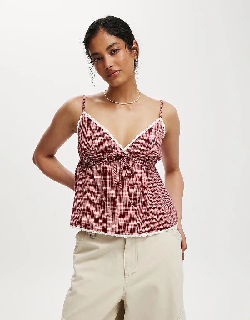 

Кружевная майка из хлопка на хлопке, многоцветная Cotton On