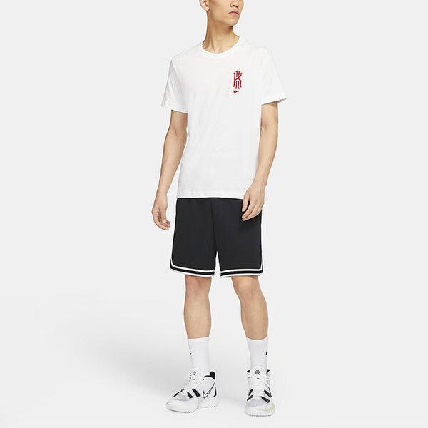 Футболка Nike Dri-FIT Kyrie Kyrie Irving Printing Round Neck Sports Short Sleeve White, белый — фото 3