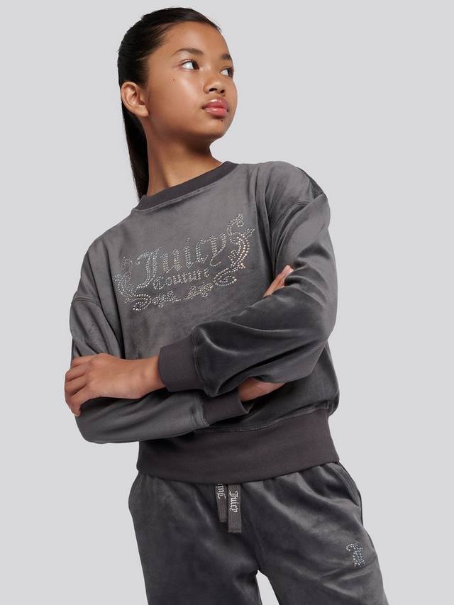 

Детский свитшот с логотипом Juicy Couture, Black Oyster