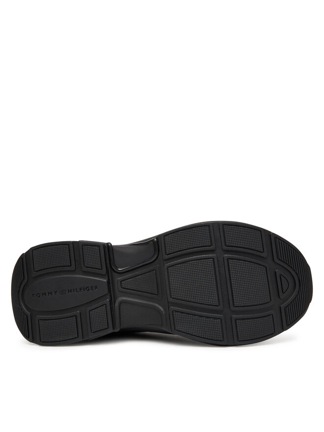 Кроссовки Chunky Runner Patent FW0FW08840 Tommy Hilfiger, черный — фото 4