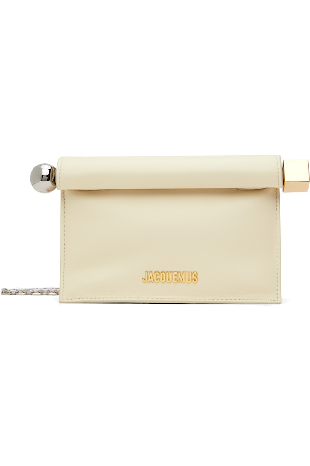 

Маленький клатч Rond Carré Jacquemus, цвет light ivory