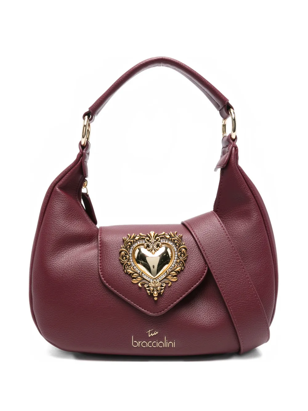 

Сумка на плечо с аппликацией Braccialini, красный