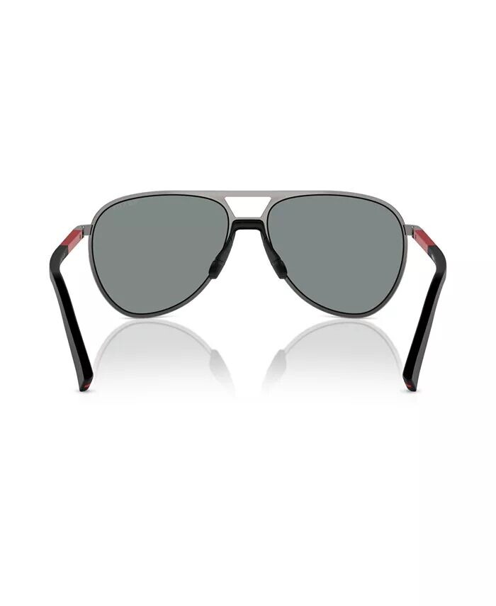 Мужские солнцезащитные очки, PS 53ZS PRADA LINEA ROSSA, серебро — фото 3