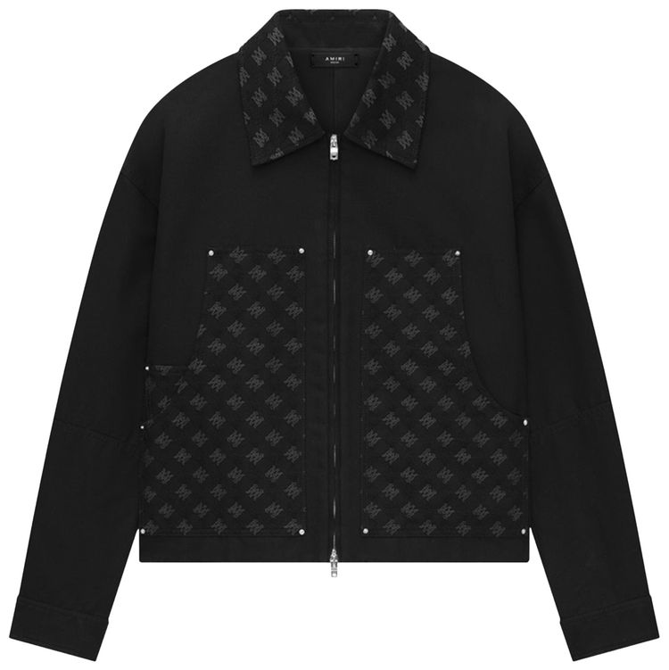 

Куртка Amiri Logo-Printed Zipped Jacket 'Black', черный