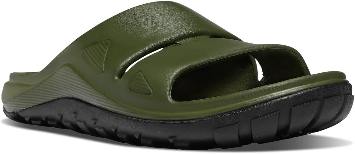 

Мужские сандалии Danner Shelter Cove Slide - удобная и долговечная обувь без шнурков для активного отдыха на природе, 11 Forest