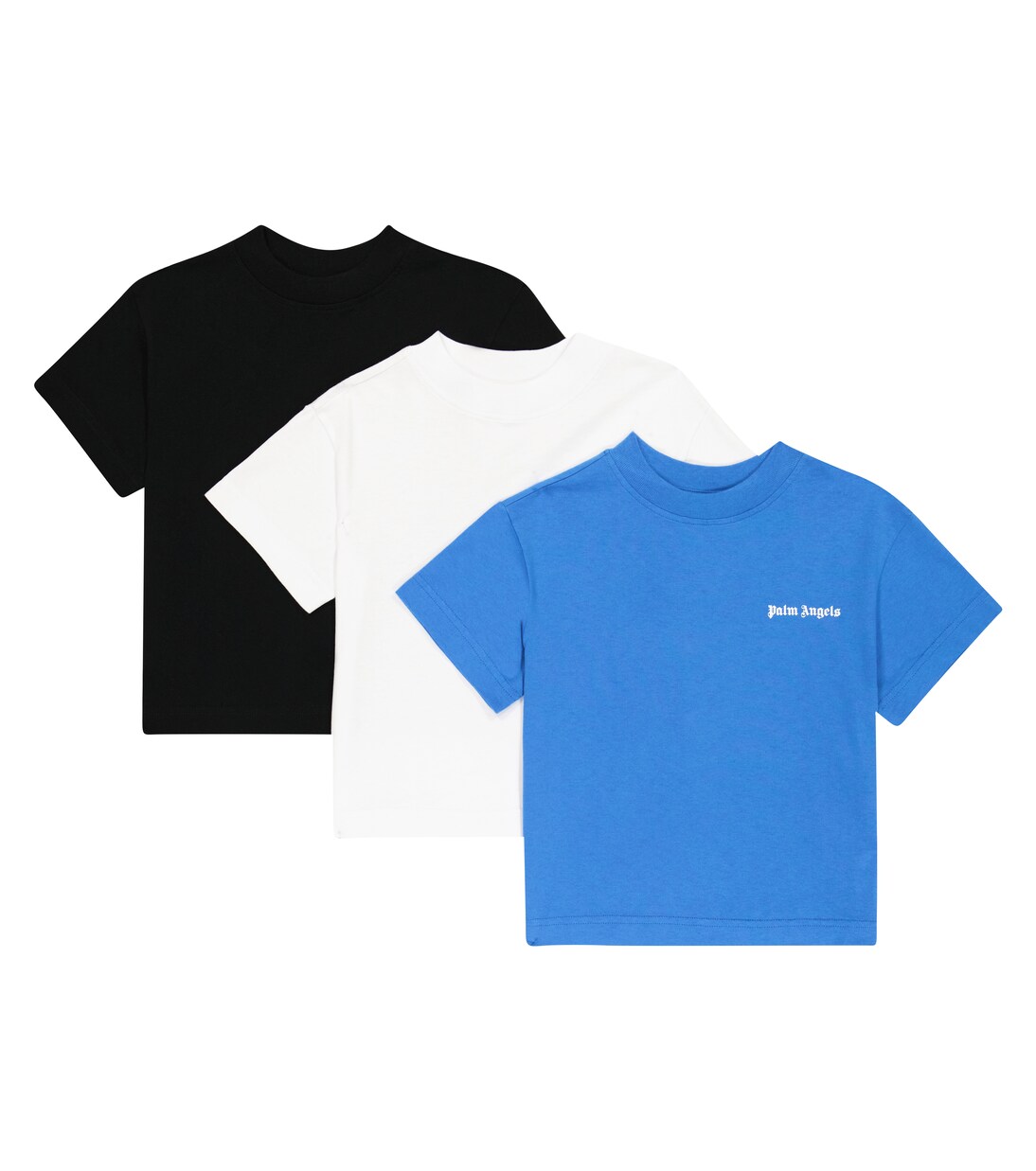 

Комплект из трех хлопковых футболок Palm Angels Kids, Blue White
