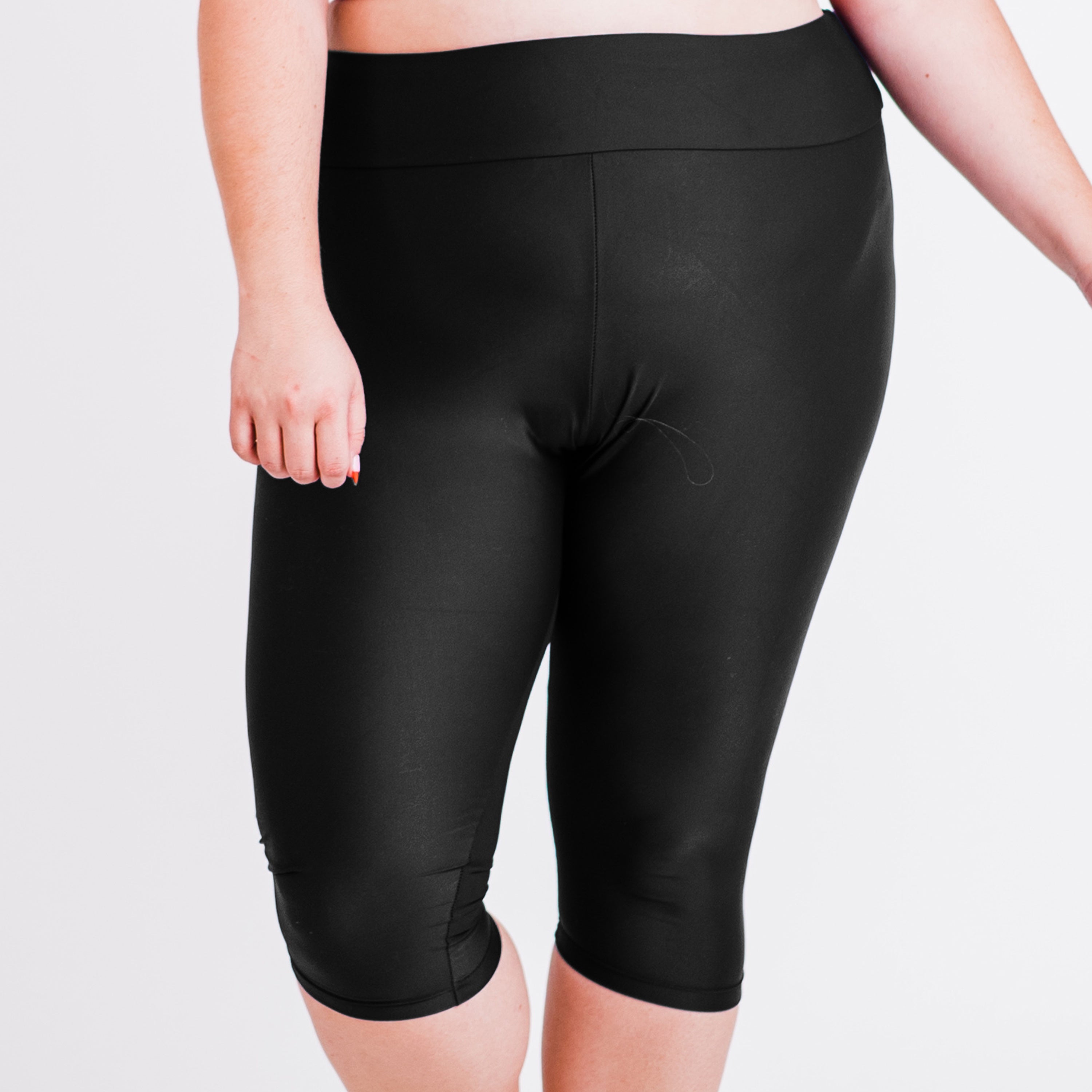 

Женские леггинсы-капри с высокой талией для плавания Plus Women's Calypsa, черный