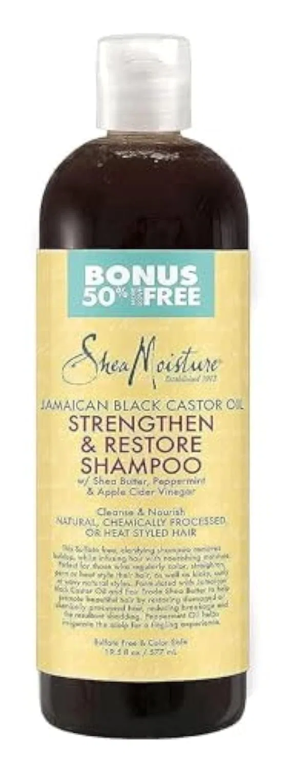 Шампунь «Jamaican Black Castor Oil Strengthen Grow and Restore» от Shea Moisture, 577 мл Shea Moisture