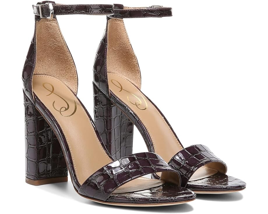 

Туфли Sam Edelman Yaro Ankle Strap Sandal Heel, цвет Eggplant