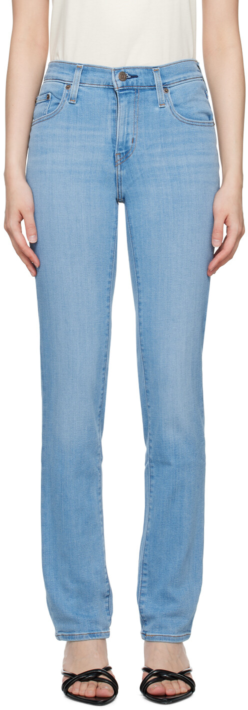 

Синие узкие джинсы 724 Levi's