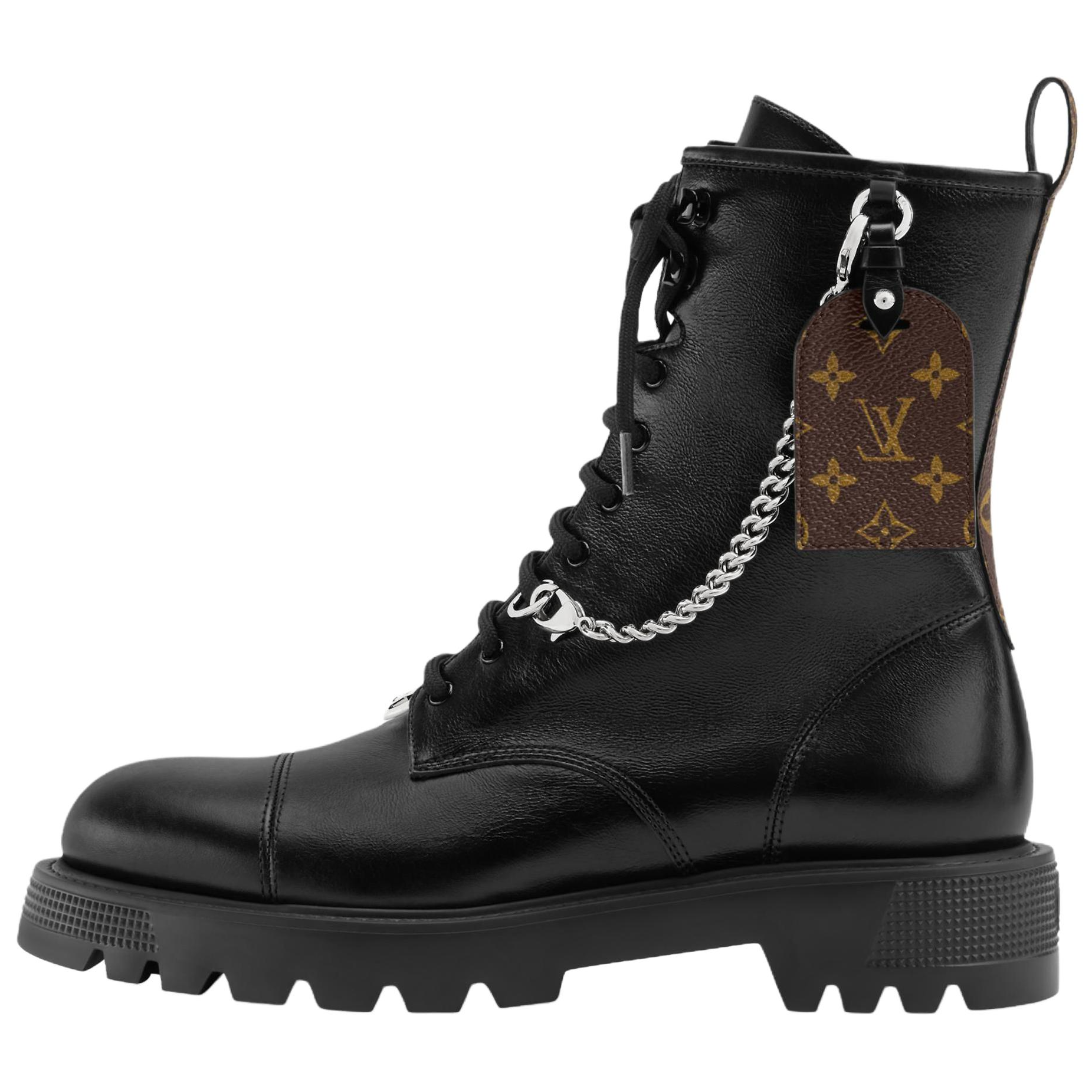 LOUIS VUITTON Женские короткие ботинки District Ranger Martin, черные