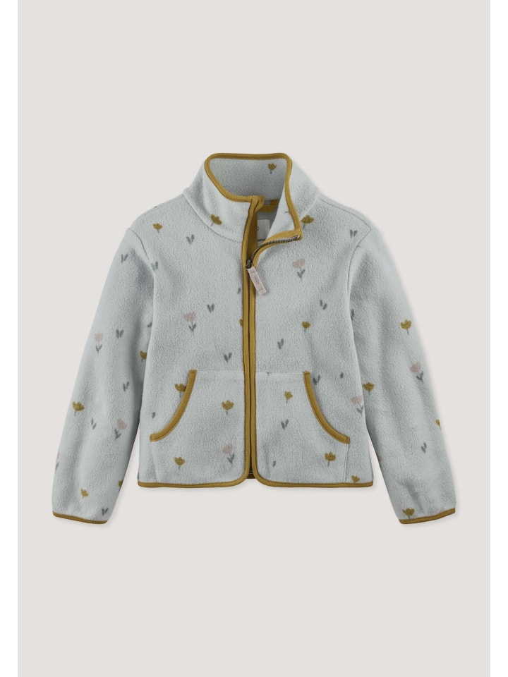 

Флисовая куртка Hessnatur из чистого органического хлопка, цвет туманно-серый