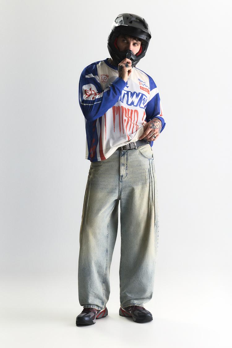 

Misho x stwd супер мешковатые джинсы Pull And Bear, синий