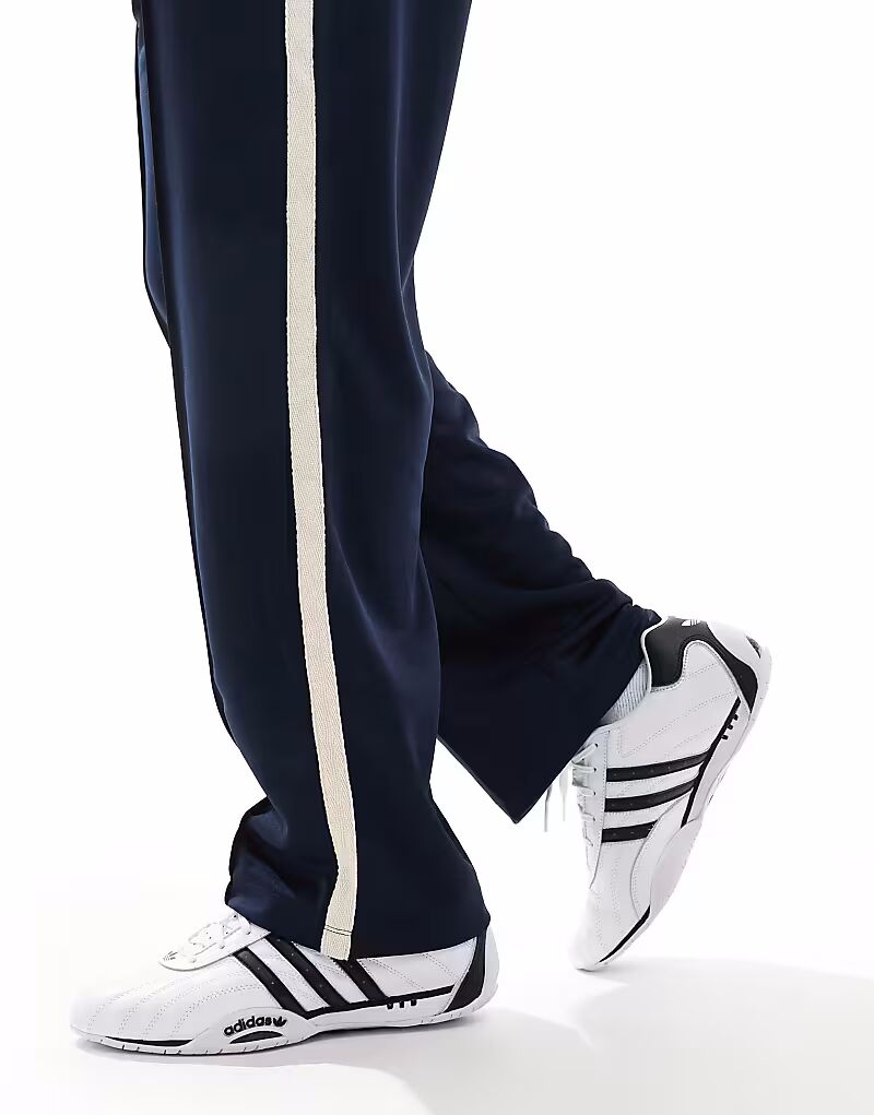 Adidas Originals - Adi Racer Low - Кроссовки белого и черного цвета — фото 4
