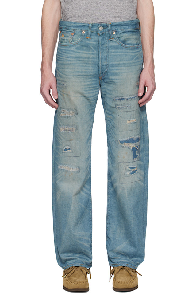 

5-карманные джинсы Plainfield с кромкой Rrl, цвет plainfield wash