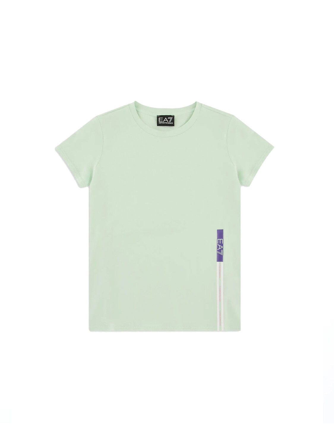

Футболка t-shirt in cotone stretch bambina Ea7, зеленый