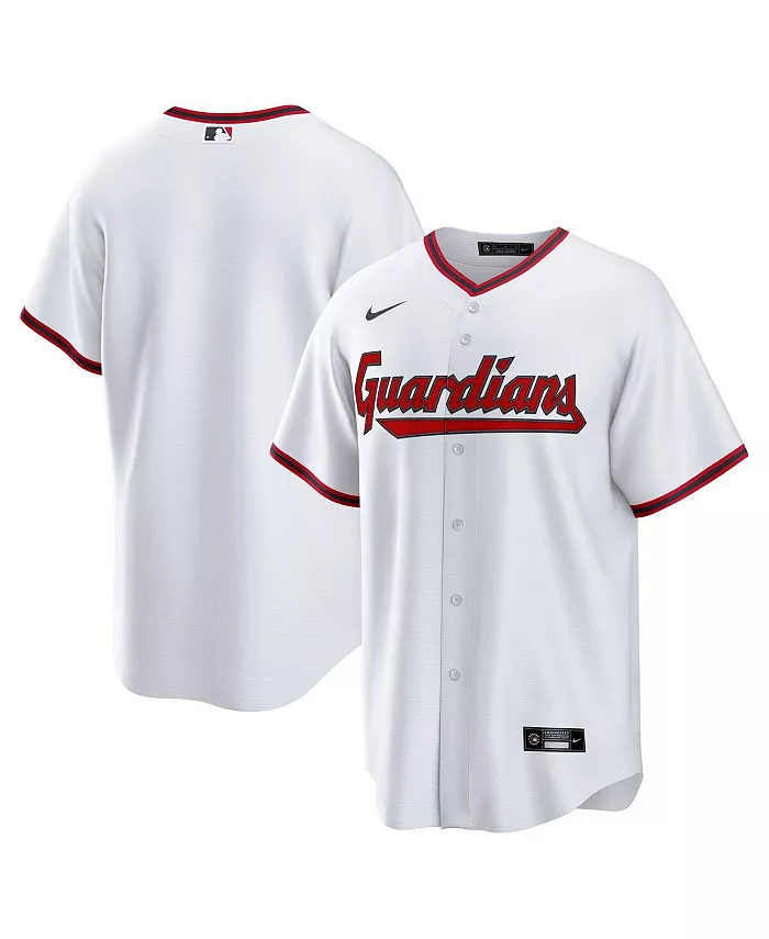 

Мужская белая реплика домашней футболки Cleveland Guardians без принта Nike