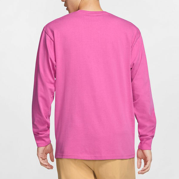 Футболка as m nrg acg ls tee black logo round neck long sleeves purple red purplered Nike, красный — фото 4