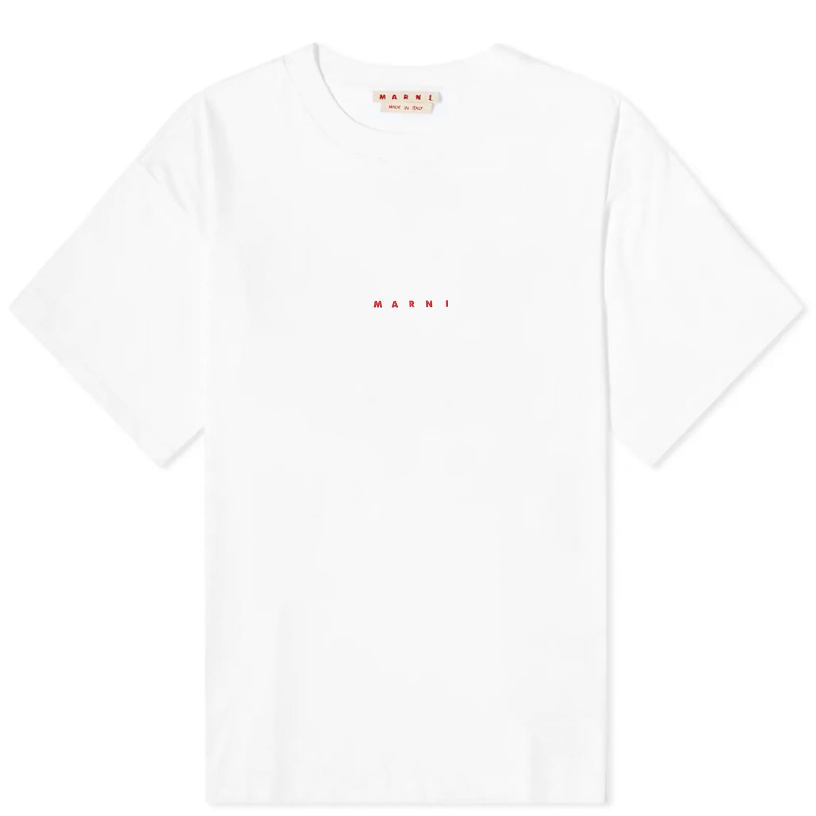 

Футболка Marni Small Logo, цвет Lily White