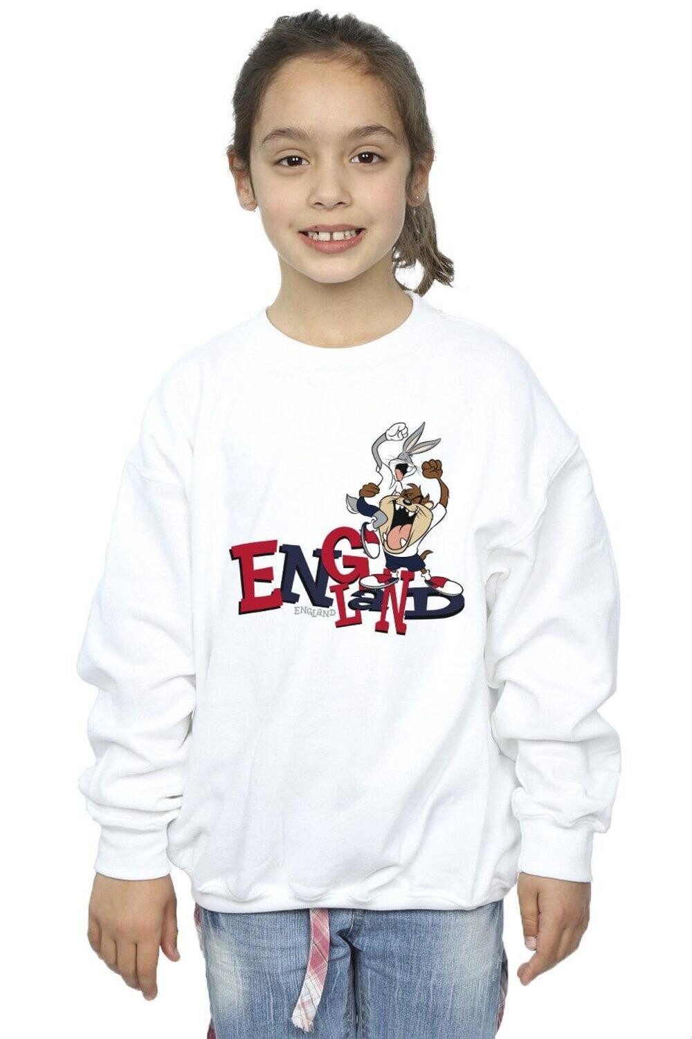 

Толстовка Bugs & Taz England Looney Tunes, белый