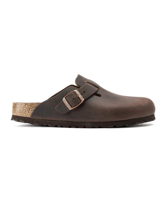 

Кожаные сандалии с клогами Birkenstock, коричневый