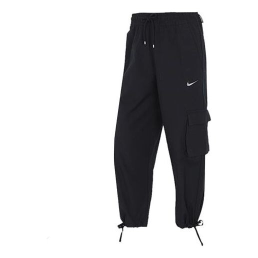 

Спортивные штаны (WMNS) Nike Solid Color Pocket Loose Sports Pants/Trousers/Joggers Autumn Black, черный