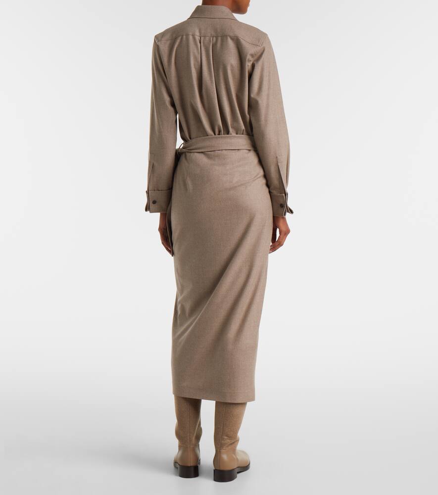 Бинго юбка-парео из кашемировой смеси Max Mara, Cacha Scuro — фото 3