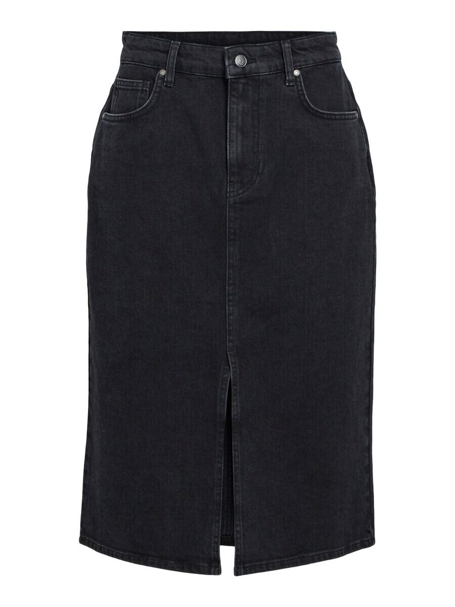 

Юбка миди OBJECT Skirt OBJELLEN, черный деним