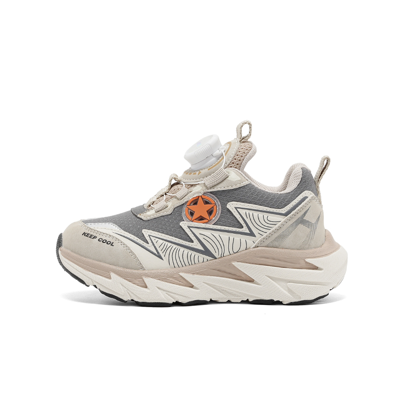 

Explorer 20 Slip Resistant Abrasion Resistant низкие повседневные кроссовки для детей Jeep, бежевый серый