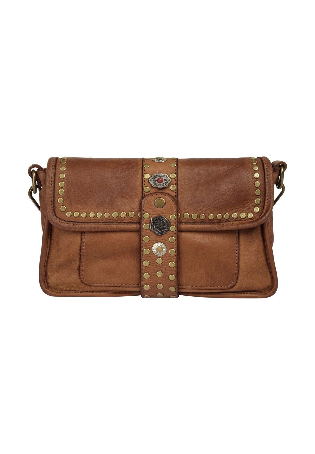 

Сумочка, натуральная кожа, производство Италия Samantha Look, цвет Cognac