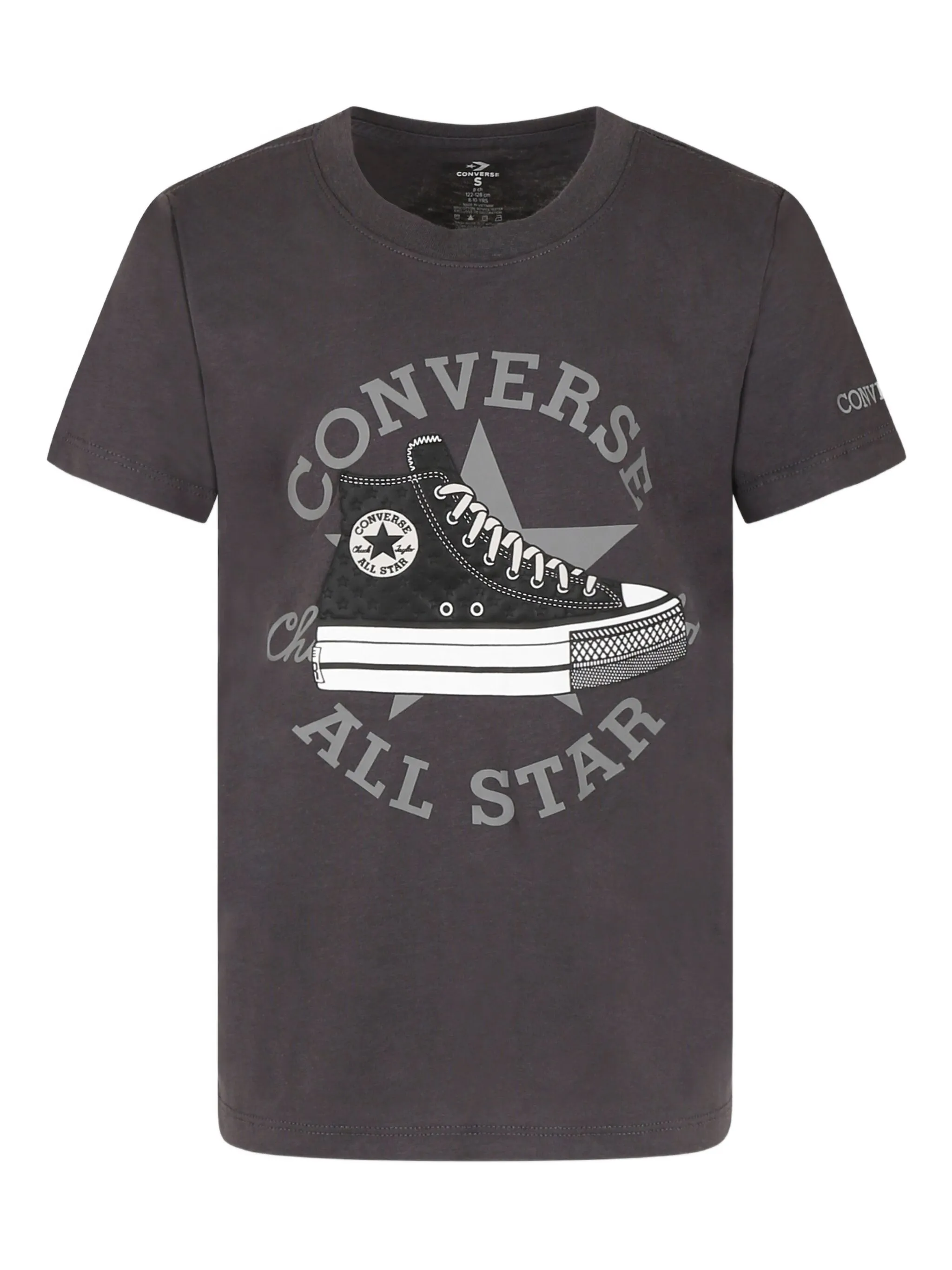 

Футболка с логотипом Converse Kids, серый