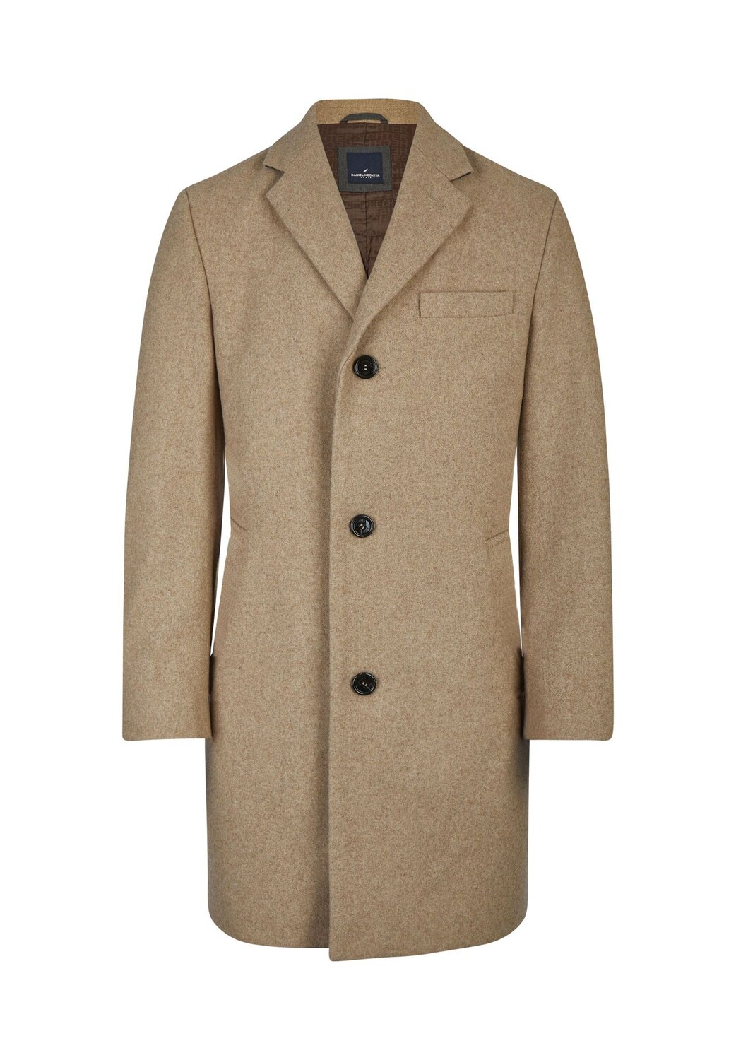 

Шерстяное пальто HECHTER PARIS, цвет Camel