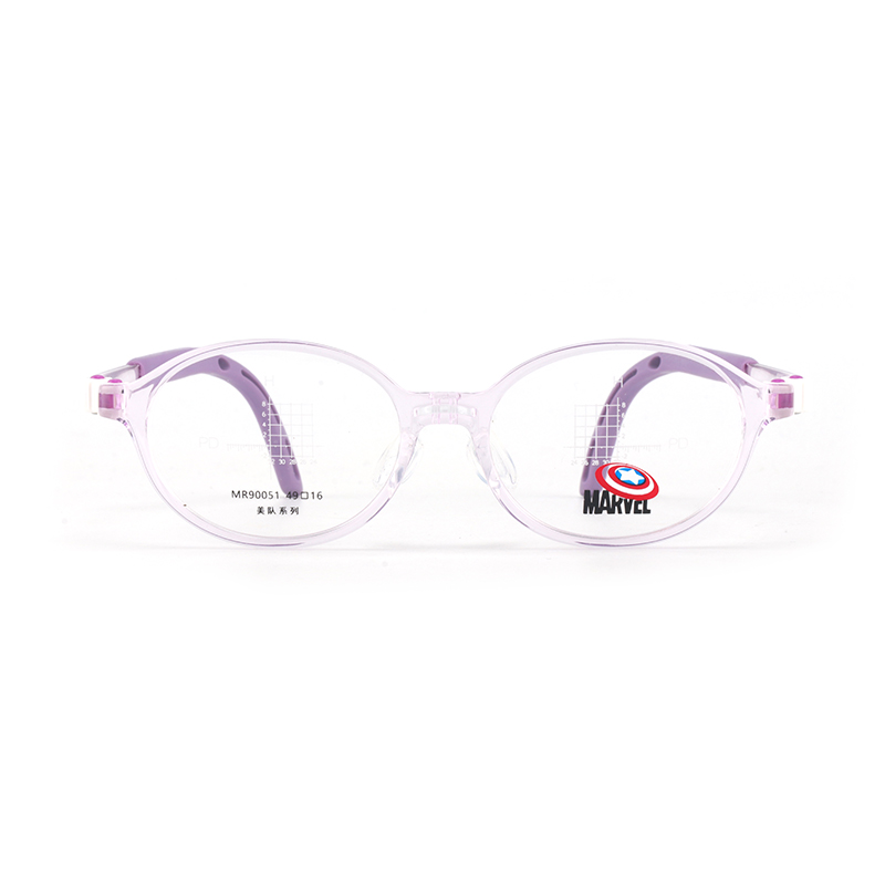 

MARVEL Круглая оправа для очков детская, Transparent Purple C071